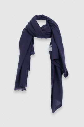 710 navy blue cashmere scarf