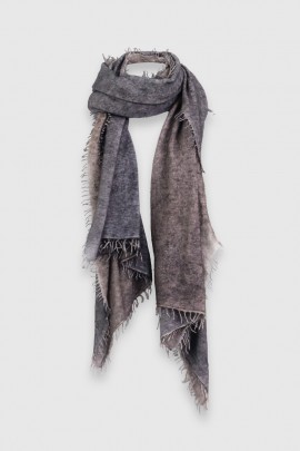 Laminated cashmere scarf