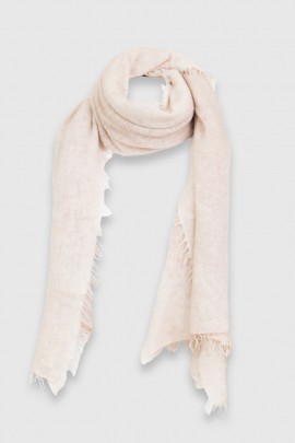 Butter taupe cashmere stole