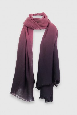 Etole en cachemire ombré bordeaux