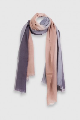 Etole en cachemire dégradé gris