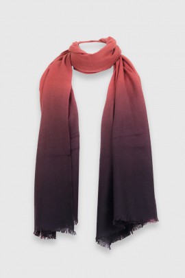 Camel ombré cashmere stole