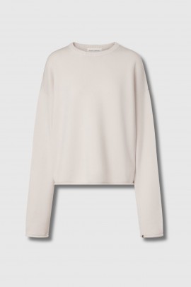 Pull court Comfy Chalk en cachemire 
