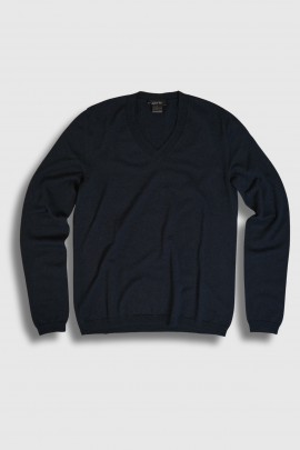 Navy blue v neck pullover