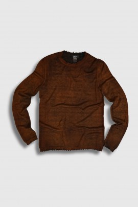 Pull iconic handpainted marron