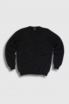 Pull homme en fine maille noir