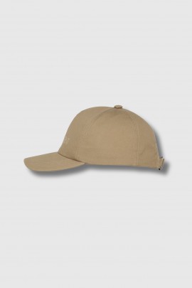 Casquette en gabardine beige