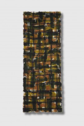 Millo green checkered scarf