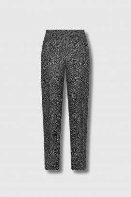 Dark grey elastic waist trousers