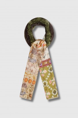 Fanory and silk scarf