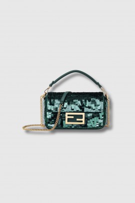 Sac Baguette small vert bouteille