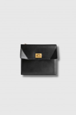 Small Rodeo wallet in black leather