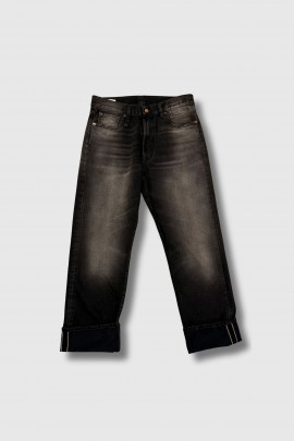 Jeans Cuffed Boyfriend noir 