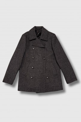 Caban Atlas en Tweed gris