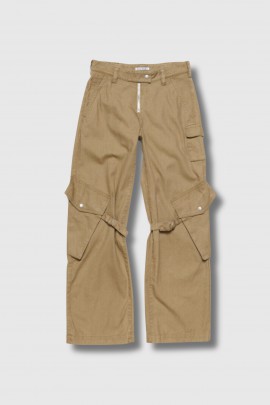 Pantalon cargo en coton Cold Beige