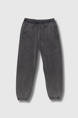 Pantalon de jogging en coton noir délavé