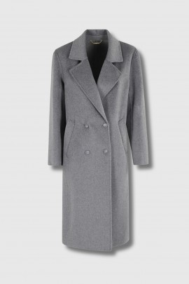Manteau double boutonnage gris 