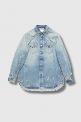 Chemise en denim light blue 