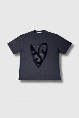 T-shirt Logo Heart Noir 