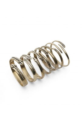 Set de 7 bracelets serpent en laiton