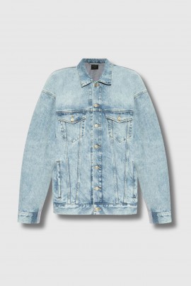 Blue hybrid denim jacket