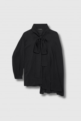 Black silk Georgette shirt