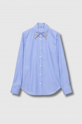 Embellished cotton shirt