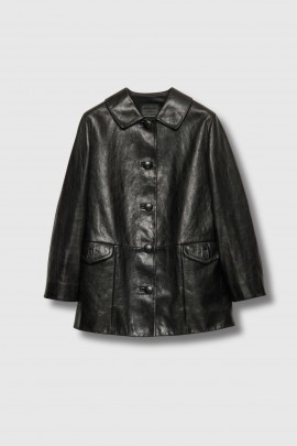 Black leather jacket