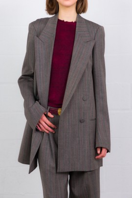 Blazer double boutonnage gris