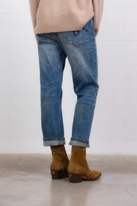 Leo Blue Japanese Denim Boyfriend Jeans