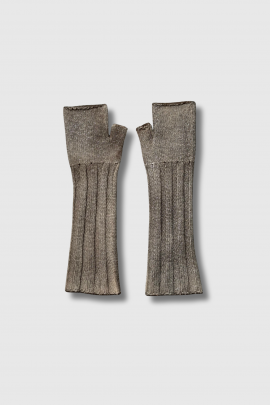 Mitaines camel laminé