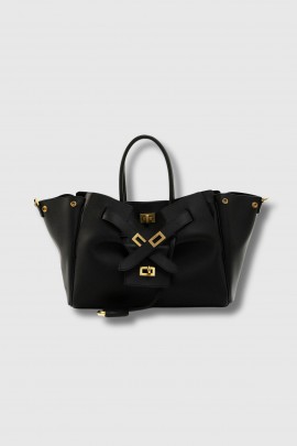 Sac Bel Air Small en cuir noir 