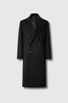 Bennett coat in charcoal gray