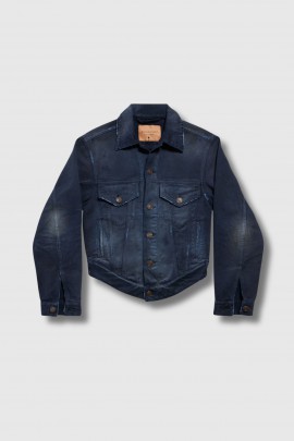 Navy blue denim jacket
