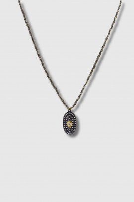 Ruthenium and Lurex Necklace No. 861