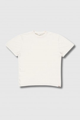 Rik Snow T-shirt in white cotton and cashmere
