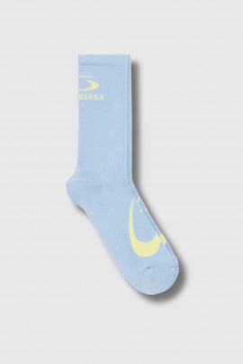 Blue/yellow cotton socks