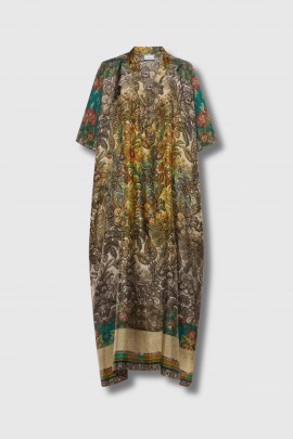 Silk kaftan dress
