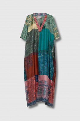 Robe kaftan en soie