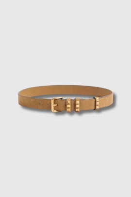 Ceinture en daim beige Havana