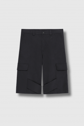 Short Utility Chaps en coton noir 