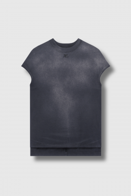 Black solarized T-shirt