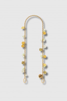 Cherry and resin charm necklace