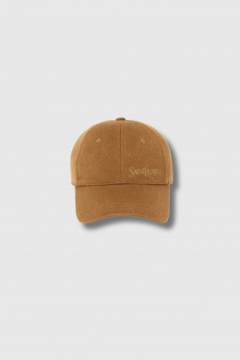Casquette en cachemire beige 