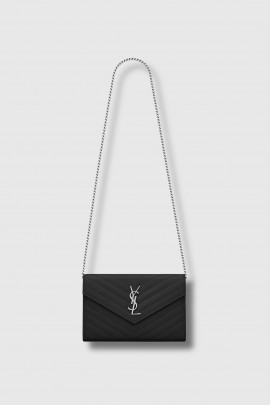 Black Wallet on Chain Bag