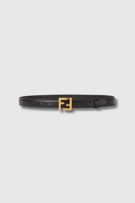 Ceinture en cuir FF noir