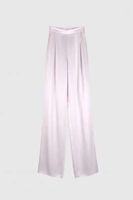 Pantalon Cono satiné rose poudre