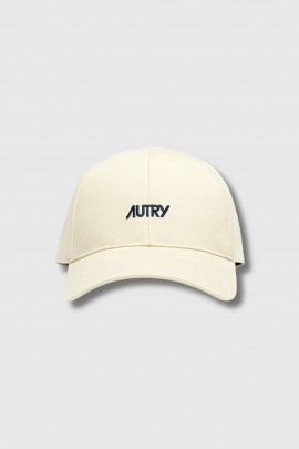 Beige cotton baseball cap