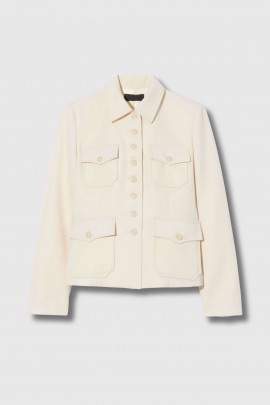 Jamison jacket in ecru wool