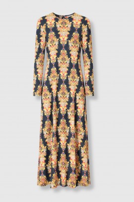 Robe Swing imprimée rose